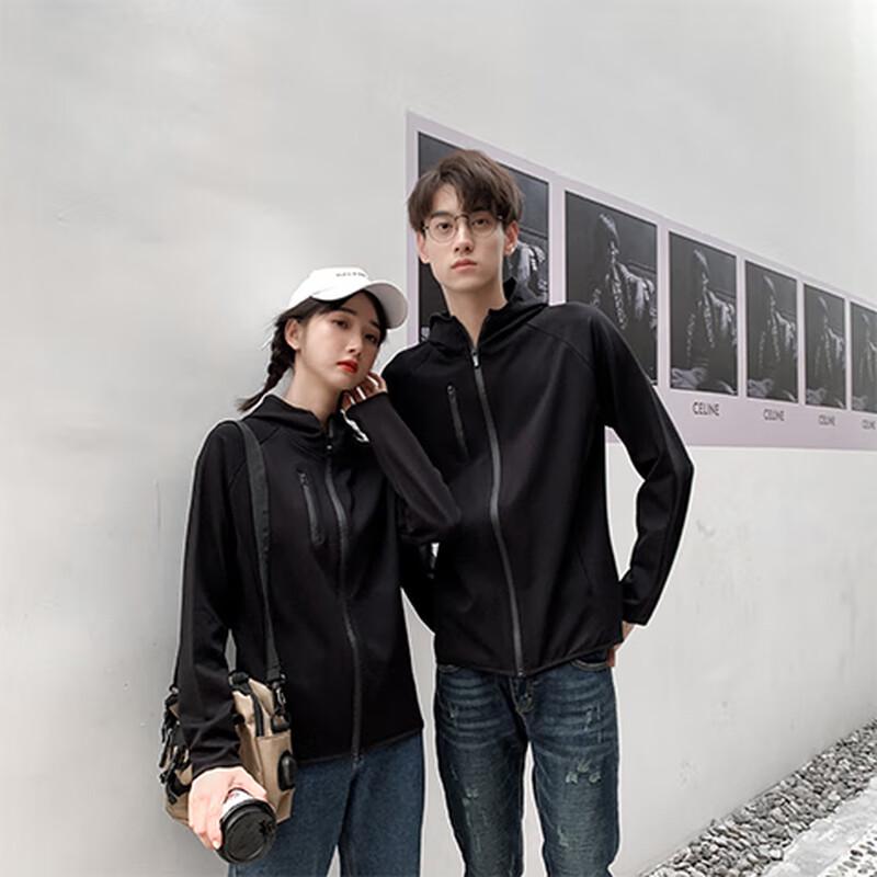 

Loose Hooded Zipper Thin Sweatshirt 2XL