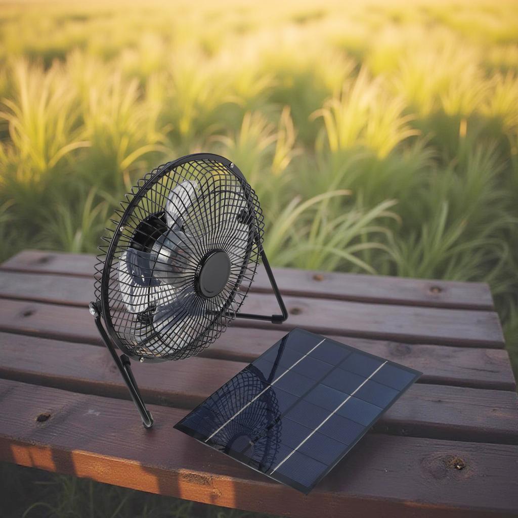 5.2W Solar Panel Solar Panel Fan Kit Outdoor Cooling 21*16.5cm Solar Panel Cooling Solution Easy Installation For Chicken Coops