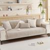Winter Plush Sofa Cushion Non-Slip Simple Modern Thickened Seat Cushion Living Room Backrest Winter Leather Sofa Cover Cover Towel