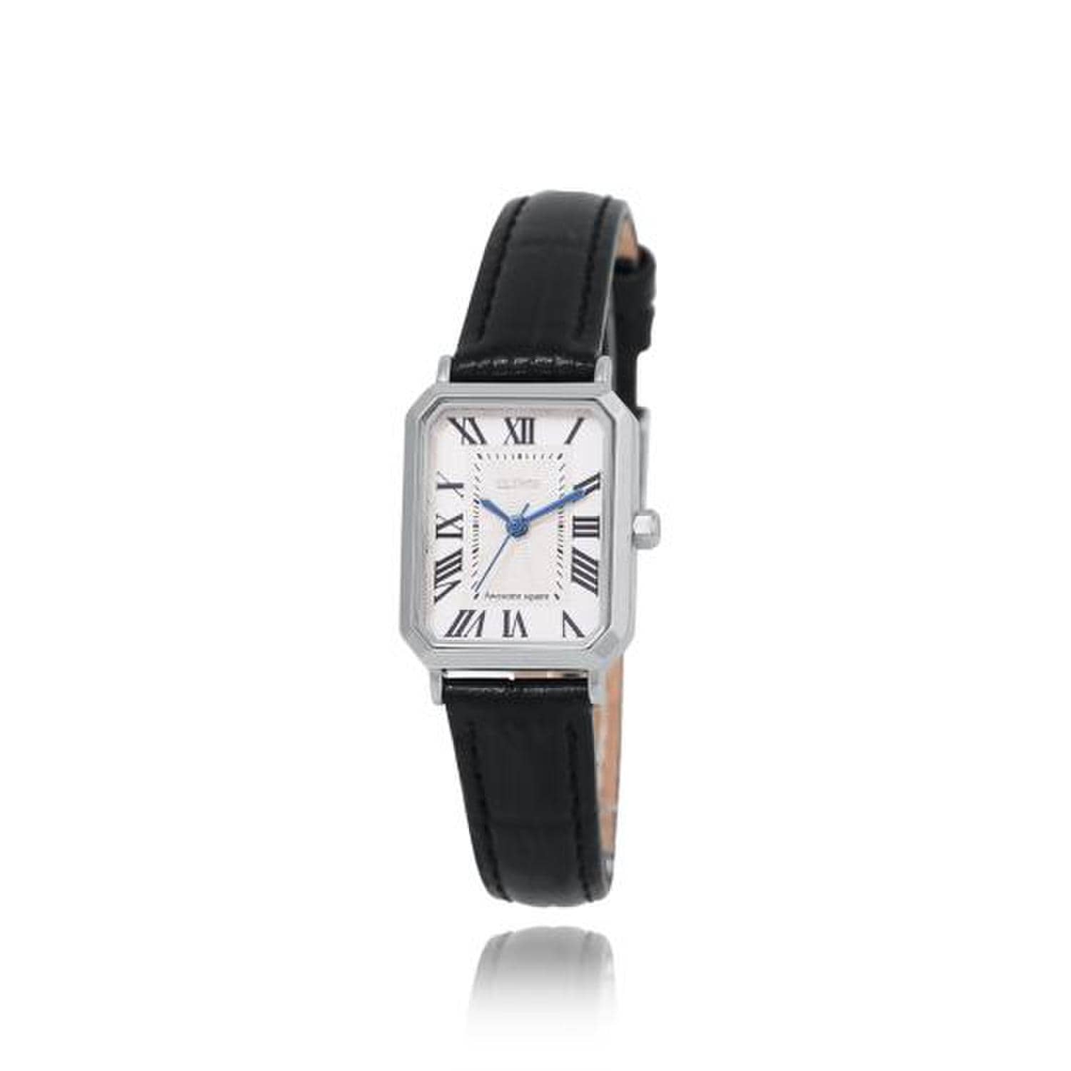 [LLOYD] Awesome Square Classic Signature Crown Black Leather Watch LL2G20410XSB
