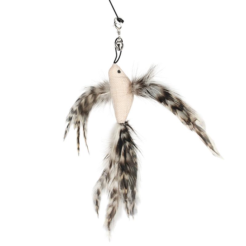 Feather Bird Accessories Artificial Bird DIY Cat Toy Replace Cat Teaser Stick Replacement Pet Toy