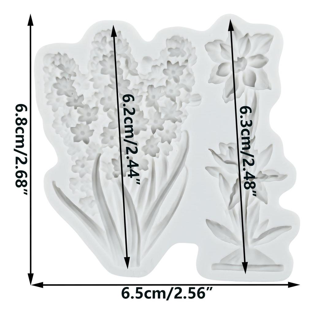 Flower Silicone Mold Flower Wreath Mushroom Peony Flower Fondant Molds Cake Decorating Tools Cupcake Topper Candy Resin Clay Chocolate Gumpaste Mold