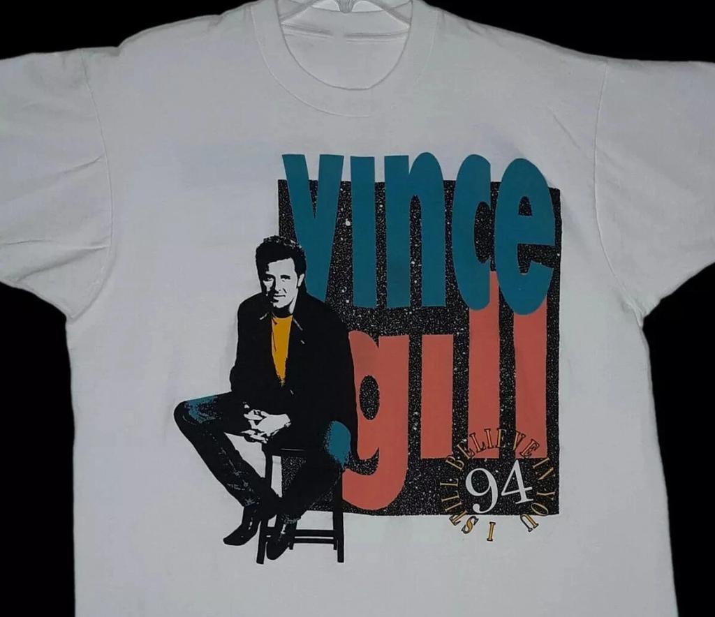 Vintage 1994 Vtg Vince Gill Concert T-shirt Size S-5XL
