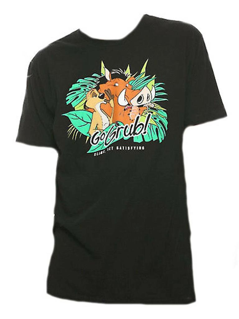Lion King Go Grub Timon and Pumbaa Mens' T-shirt NWT