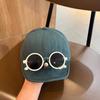 Baby Baseball Cap With Detachable Glasses Design Unisex Toddler Duckbill Hat Stylish Spring Autumn Sun Hat For Boys And Girls