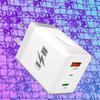 Thumbprint 2.4A Dual USB Charger - US, EU, KR, UK Plug for Mobile Devices