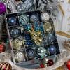 44PCS Christmas Decoration Balls Set Painted Electroplated Christmas Tree Ball Pendant New Year Navidad Accessories