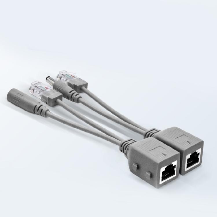 Universal POE Power Cord Splitter Passive PoE Injector for Effective Camera Installation and Power Management Cable