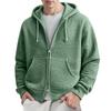 Men's  Leisure  Waverg  Double  Zipper  Hooded  Hood  Hoodie  Coat