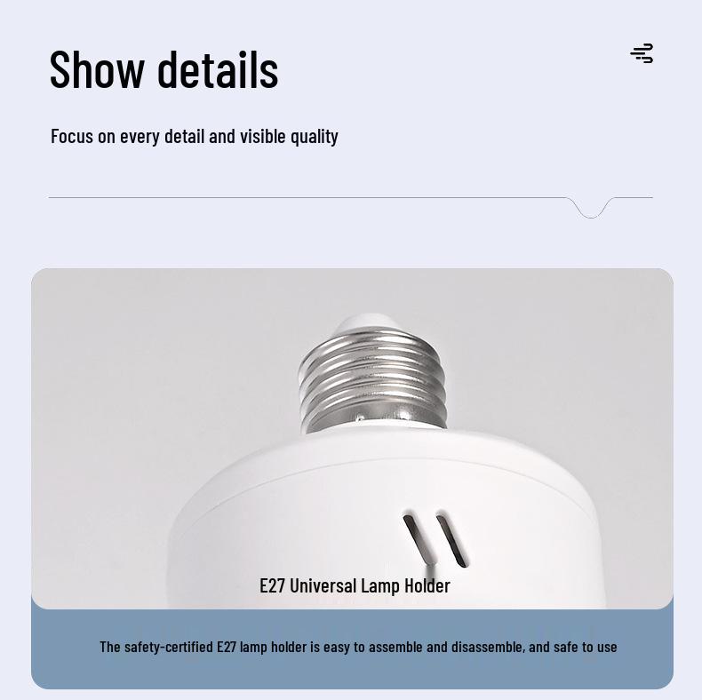 Dimmable LED Ceiling Fan Light - Adjustable Speed E27 Screw for Kids' Room