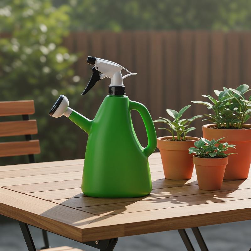 Plastic 2-in-1 Watering Can Adjustable Pressure Spray Pot for Home Gardening Potted Succulents Yard Use