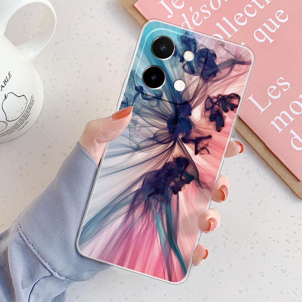 Pour Vivo Y28 5G 4G Coque Pour Vivo Y36i 5G Cover Bumper Résistante aux Chocs Transparente Souple Silicone TPU Étui de Téléphone pour Vivo Y36 Y28 Y36i Fundas
