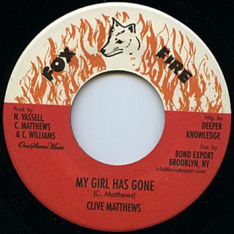 

7inch Record CLIVE MATTHEWS NOW GENERATION My Girl Has Gone Version DKR109 Fox FireDigiki 1979 US Reggae Ska Dub Used