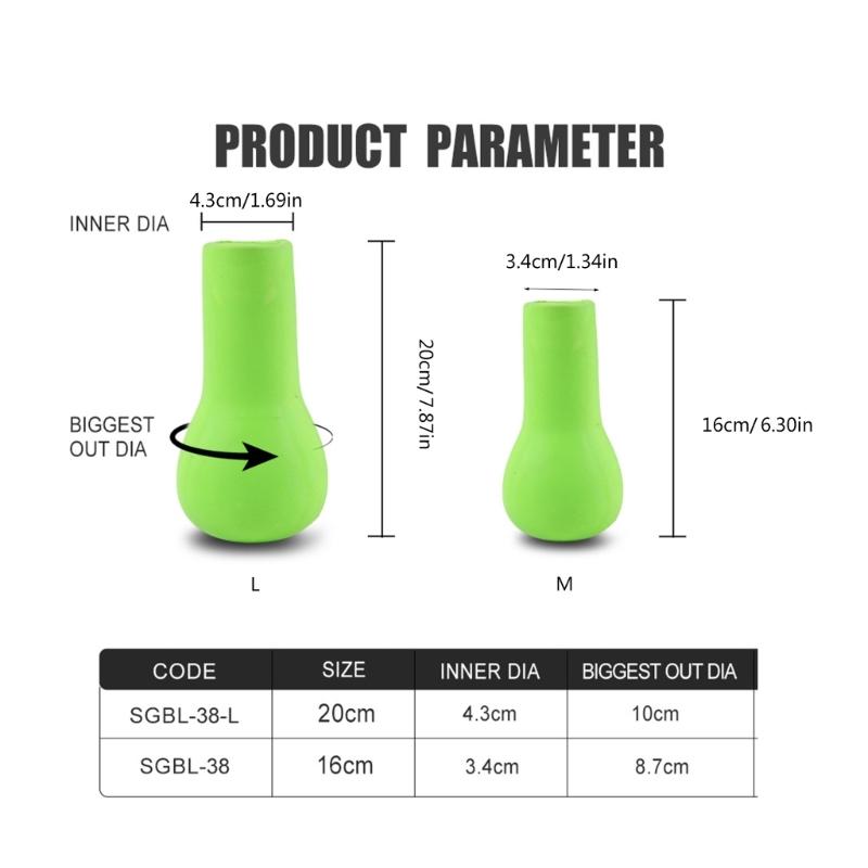 Elastic Handle End Protective Case PU Fishing Rod End Cap Universal Fishing Rod Tail Protector Rod Butt Cushion
