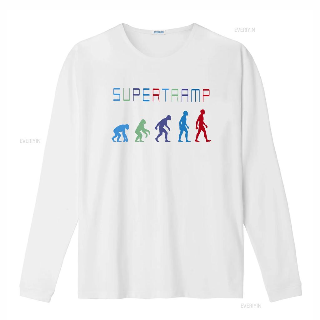 SUPERTRAMP Evolution Design Indie Prog Rock T SHIRT S 3XL vintage Washed homme Unisex Versatile Slightly Soft Casual Breathable