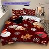 3pcs Christmas Bedding Set, Suitable for Bedroom Decoration, (Includes 1 Duvet Cover And 2 Pillowcases, Quilt Not Included) Yy250822162