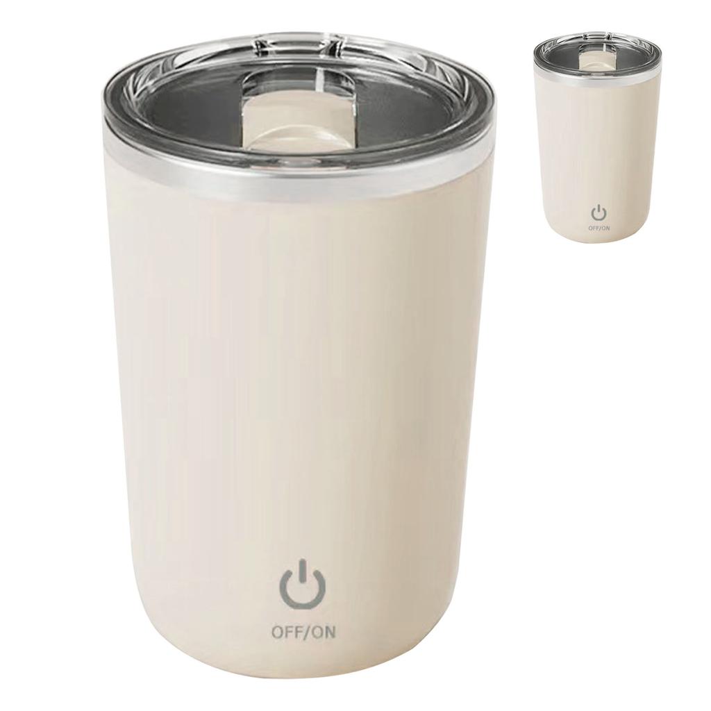 350mL Automatic Magnetic Stirring Cup Washable Stirring Coffee Mug with Stainless Steel Inner Liner for Milk