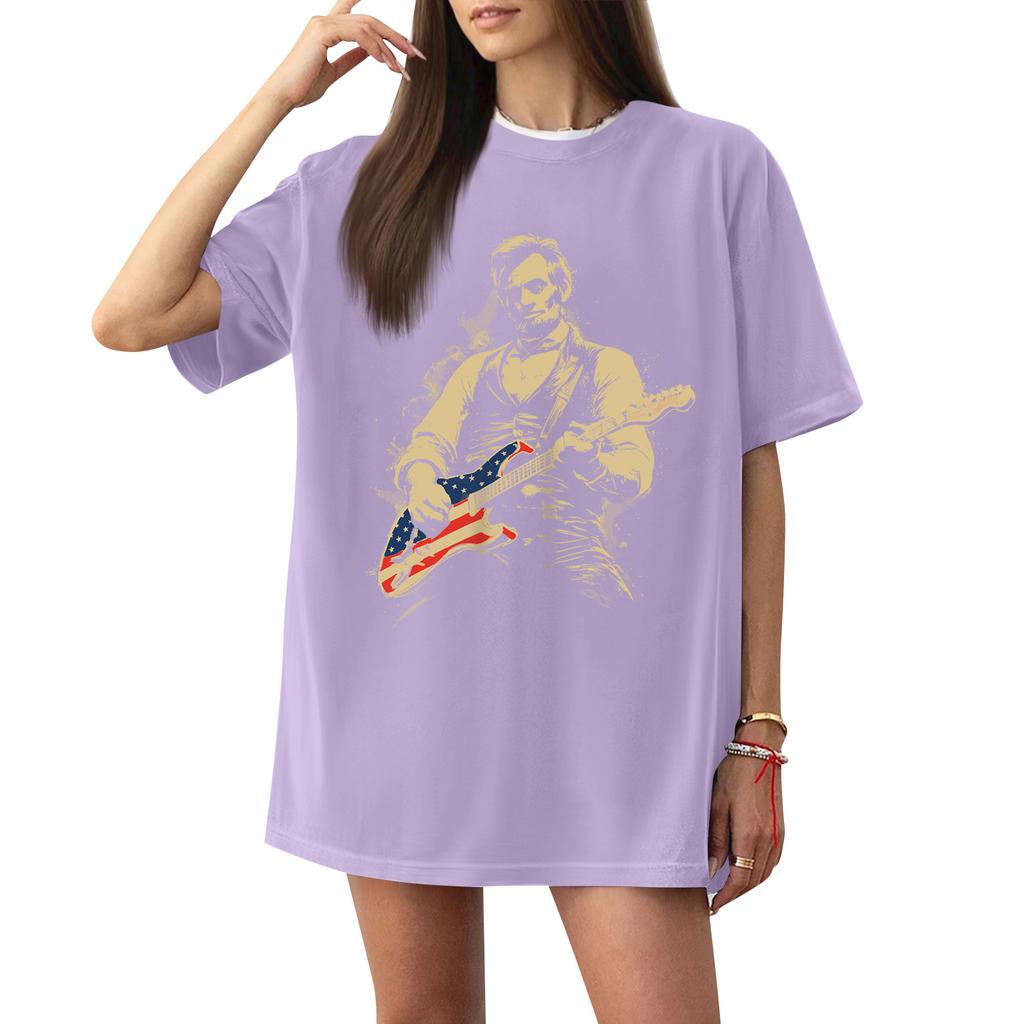 Women's Casual Letter Print Short-sleeved Top T-shirt