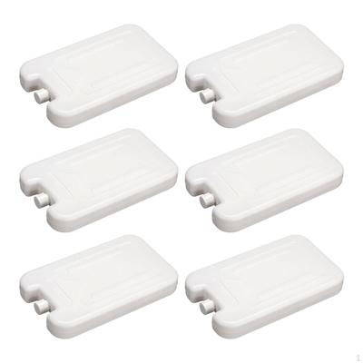 Ice Packs - Set of 6 Reusable Cooling Blocks for Travel And Outdoors