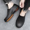 Fashion Chef Shoes Four Season New Anti Slip Oil Resistant Plus Size Business Casual Men's Work Leather Shoes Fashion Comfort Soft Soled