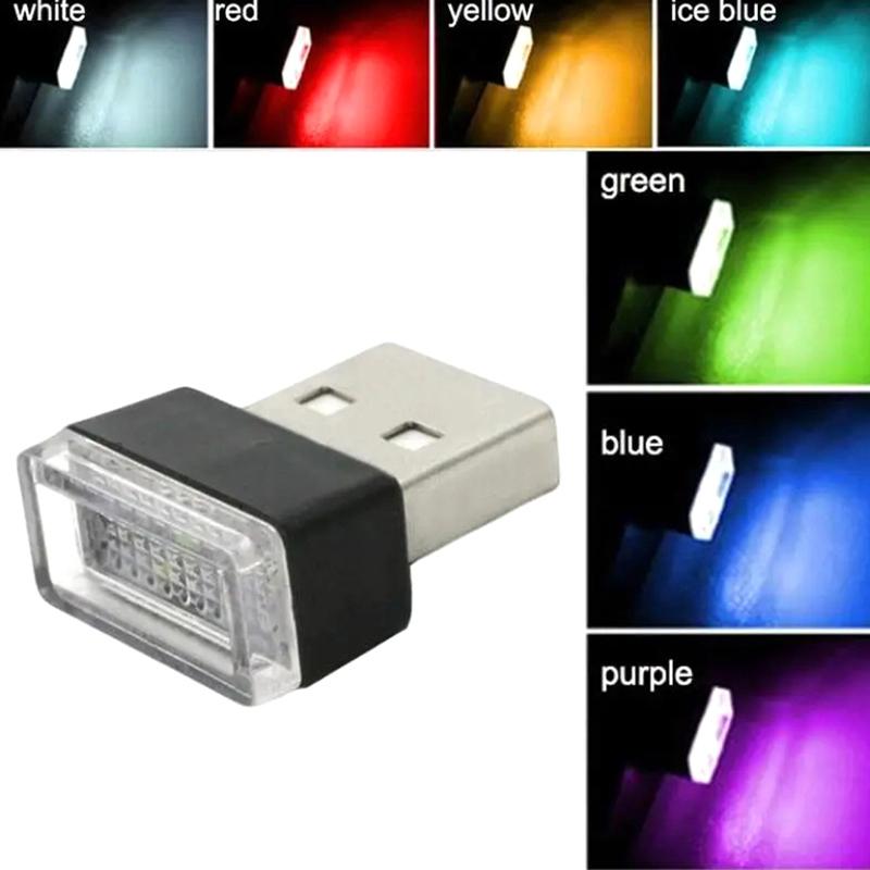 Mini USB Inner LED Car Light Auto Interior Atmosphere Light Decorative Lamp Lighting PC Auto Colorful Light Car Interior