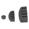 3Pcs Violin Cello Mute Set Claw Round Style Rubber Practice Silencer Soft Aging Resistant