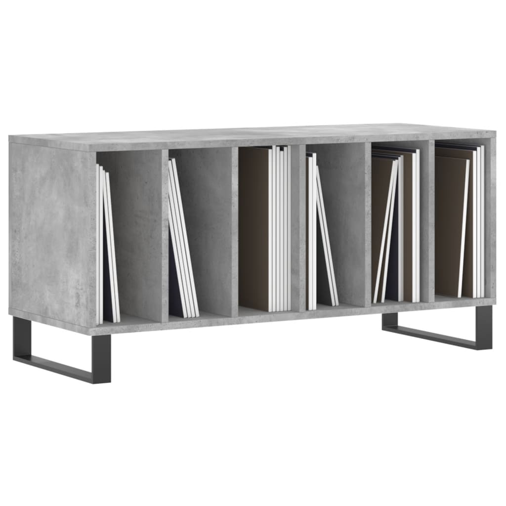 Record Cabinet Concrete Grey 100 x 38 x 48 cm Particleboard