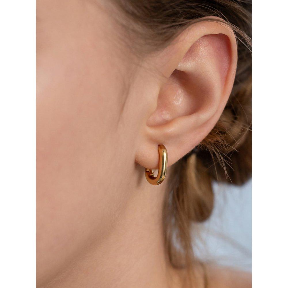 Arc Link Hoop Earrings Ec3170