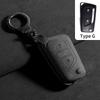 Zamszowe etui na kluczyk samochodowy Osłona skorupa Klamra Do Toyota Corolla Camry Highlander RaV4 Levin Reiz Hilux Akcesoria do breloczka samochodowego
