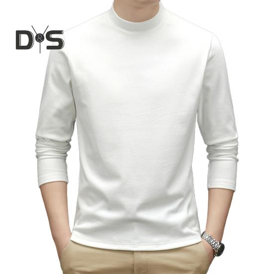 

Весна Осень Мужской Фитнес Топ Облегающий крой Полувысокий воротник Эластичный двойной плюшевый Длинные рукава Однотонный пуловер Фитнес Спортивный Топ Зима L