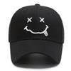 Men and Women Smile Face Embroidery Baseball Caps Cotton Izable Fit Snapback Hats Hip Hop Trucker Cap Summer Outdoor Activity Sun Hat Dad Hat