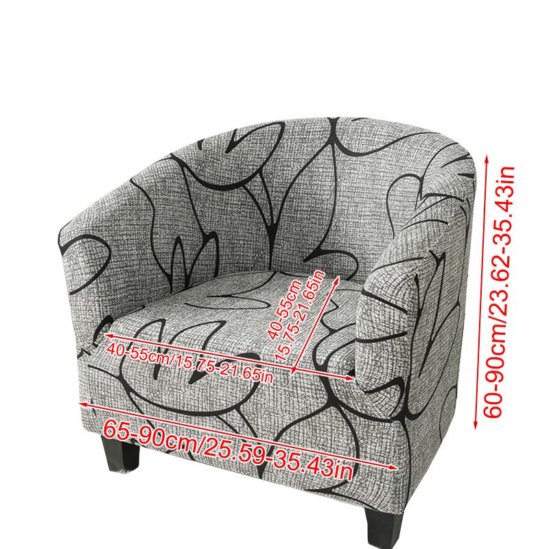 1Pc Armchair Stretch Sofa DIY Full Slipcover Elastic Chair Cover Smooth Polyester Fiber Single Seat