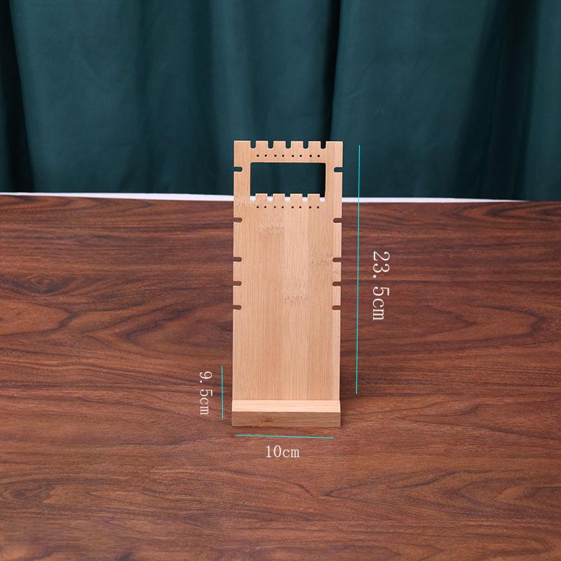 

Стойка-органайзер для серег с 36 отверстиями, подставка для украшений, бамбуковый держатель для ожерелий, многофункциональная стойка для демонстрации, хранение серег