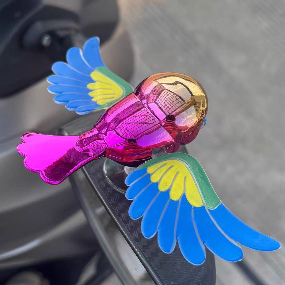Flying Bird Motorcycle Car Creative Ornament Wind Plug-in Car Decoration Simulation Bird Feng Shui Ornament Cute Car Accessories