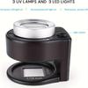 60X Coin Magnifier,Rechargeable 6 LED Metal Magnifier Glasses,USB Dual Power Portable Loupe For Jewelry Coin Stamp Textile Checking