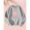 2025 9 29 Flower Girls Autumn and Winter Fashion Sweatshirt Creative Christmas Elements Casual Long Sleeve Sweatshirt Round Neck
