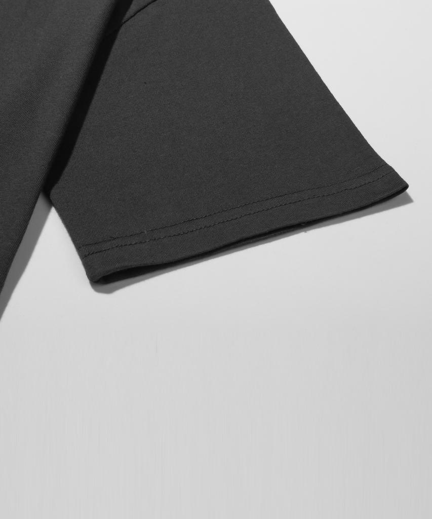 Peideu Pd Half Daisy Short Sleeve T-Shirt Charcoal