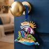 Decorative Lanyard for Walls Beach Christmas Ornaments, Vacation Themed Tree Hanging Decoration, Acrylic Seaside Style Home Decor Slipper Shell