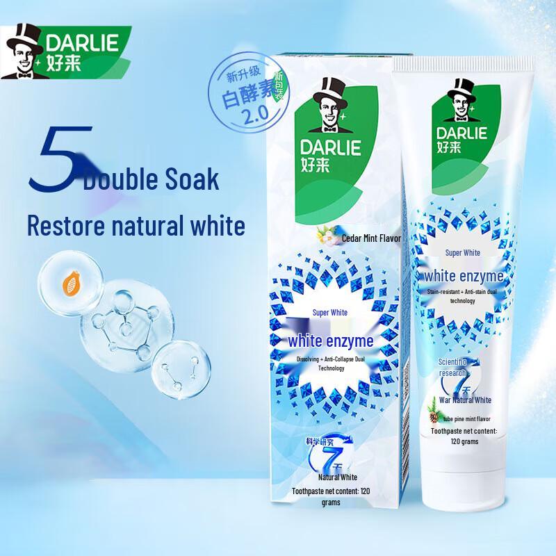 

Darlie White Enzyme Morning Cedar Whitening Toothpaste