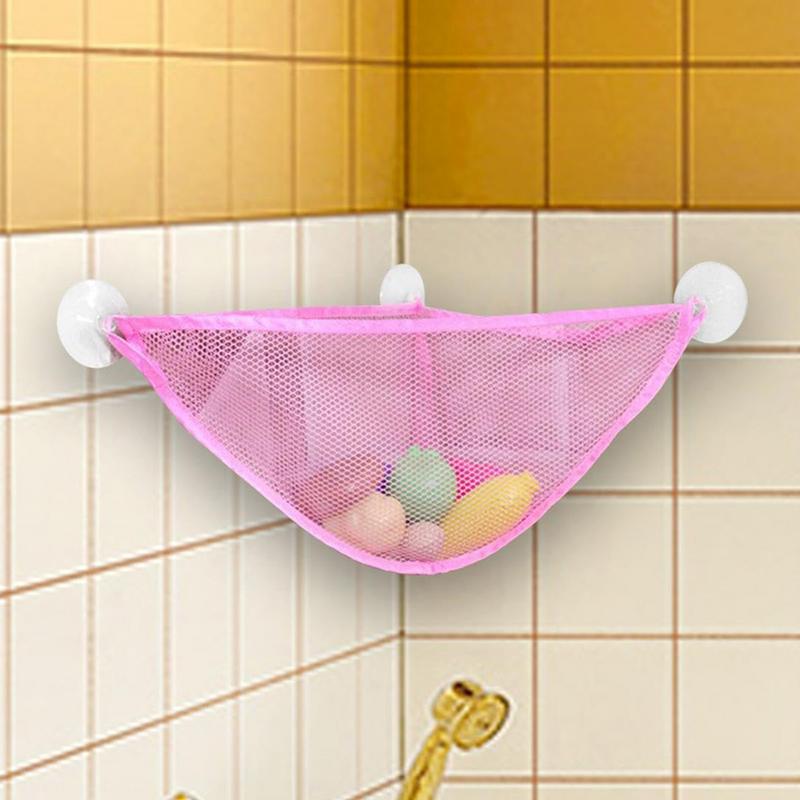 Kids Bath Tub Toy Holder Corner Shower Bag Bath Toys Mesh Bag Bathtub Toy Storage Bathtub Toys Net Organizer For Bathroom