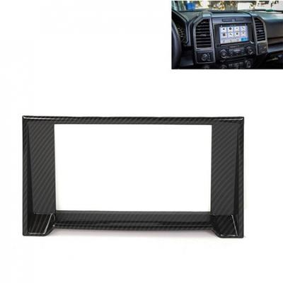 Interior Console Navigation GPS Frame Cover Trim For Ford F150 2015-20 Carbon