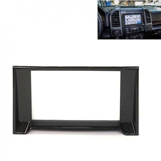 

Interior Console Navigation GPS Frame Cover Trim For Ford F150 2015-20 Carbon