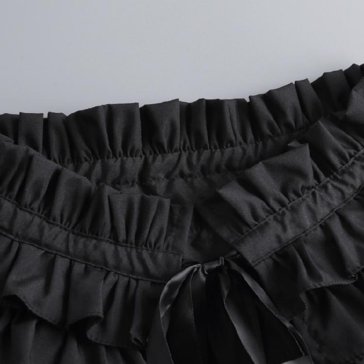 Women Classical Tiered Ruffle Choker False Collar with Ties for Gothic Outfits Victorian Detachable Collar Shawl Cape