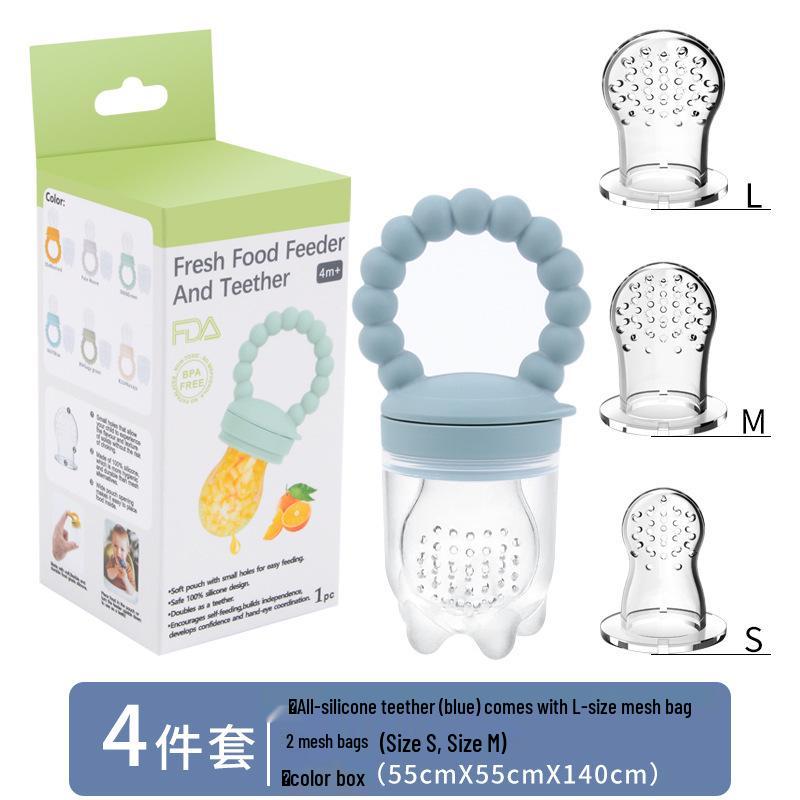 Silicone Baby Fruit and Vegetable Teether Pacifier Feeder