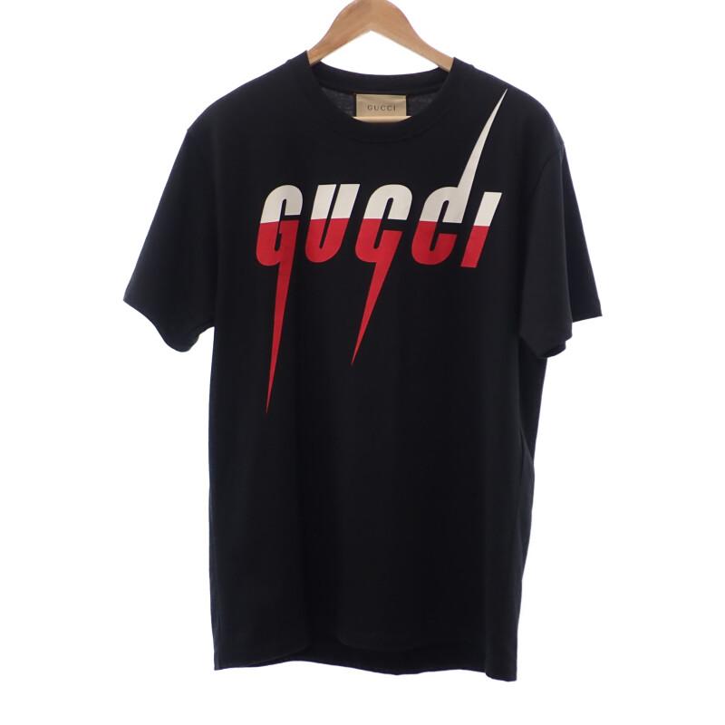 GUCCI 565806_XJAZY_1141 S Short sleeve T-shirt black cotton mens