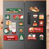 Christmas Santa Fridge Magnet soft Magnetic Sticker for Holiday Home Decor Festive Party Gift New Year Christmas Decorations