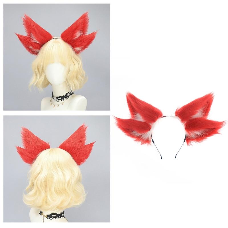 Beast Ear Headbands Halloween Maid Hairhoop Role Playing Styling Hairdband Costume Accessories Cosplay Headpiece