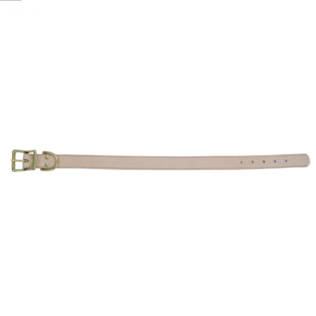Pet collar leather cowhide vegetable tanned leather dog neck ring collar pure handmade ironing leash set