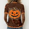 Women's V-Neck Short Sleeve Print T-Shirt for Casual Everyday Wear