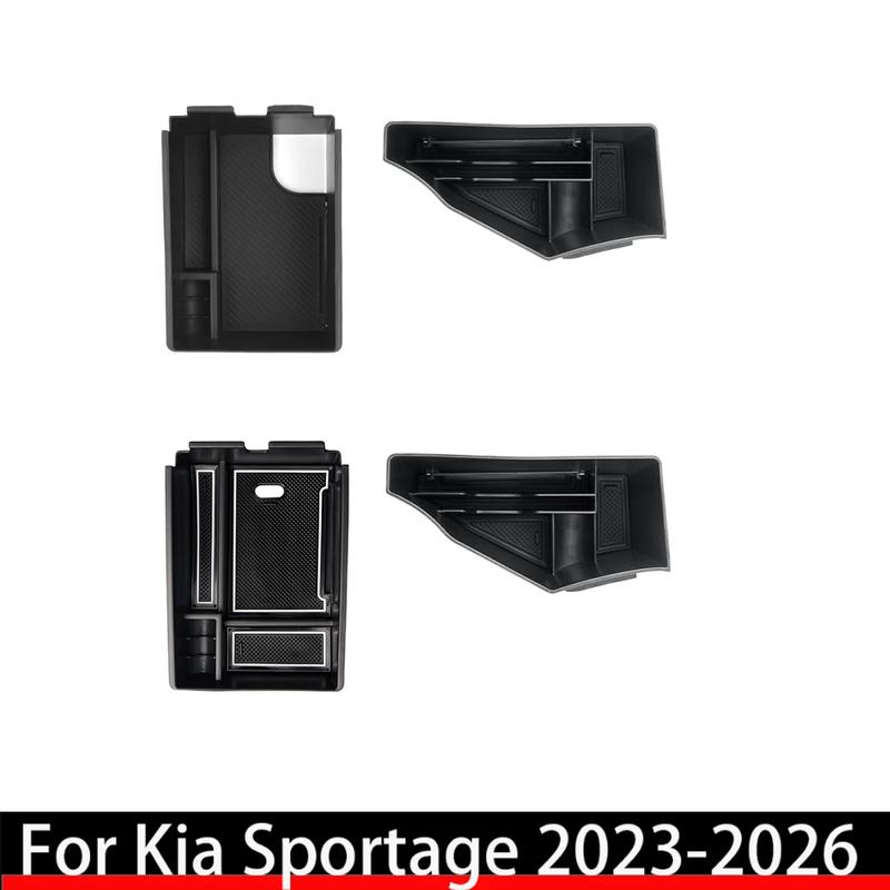 2PCS Car Central Console One Row Cup Holder Water Cup Storage Box For Kia Sportage NQ5 -2026 Accessories LHD/RHD